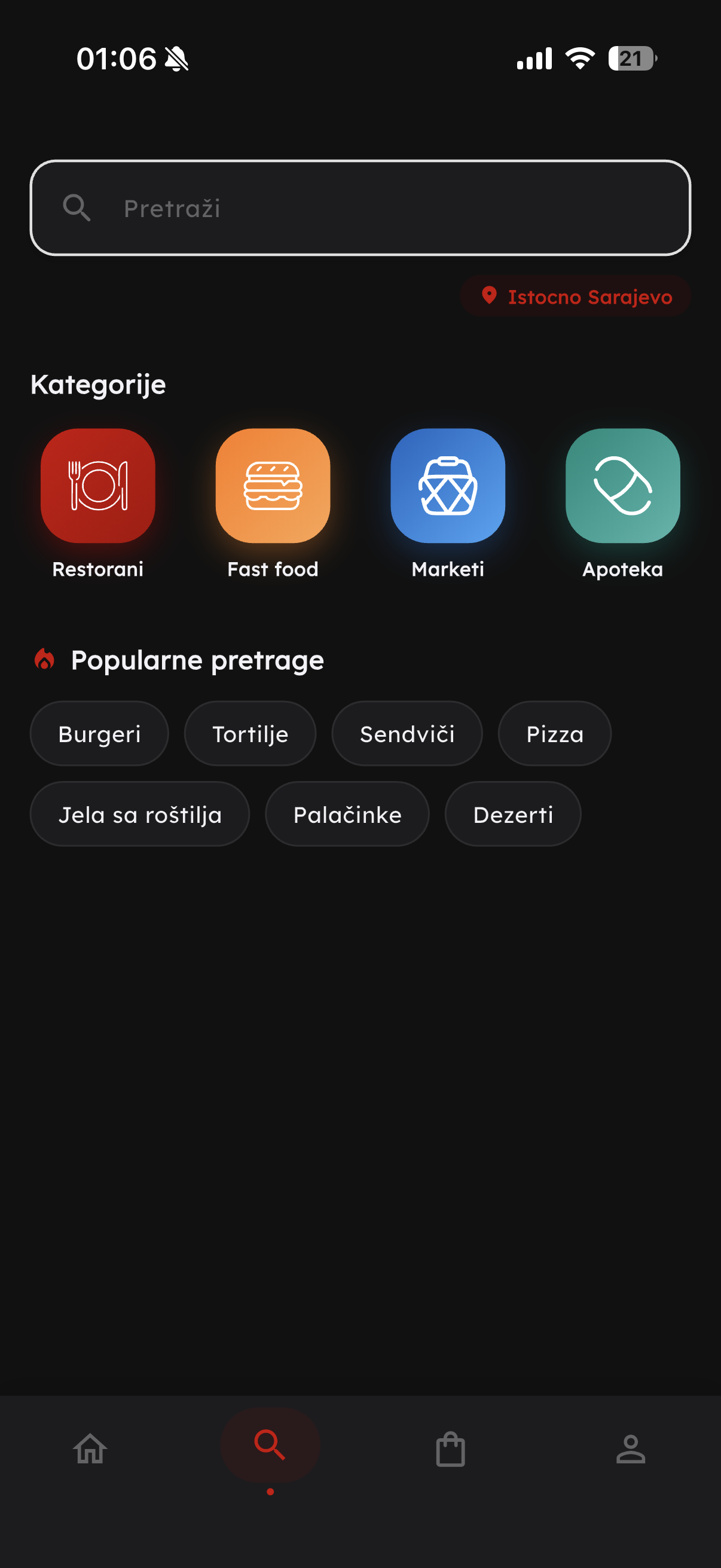 Bongo — Dostava hrane Istočno Sarajevo